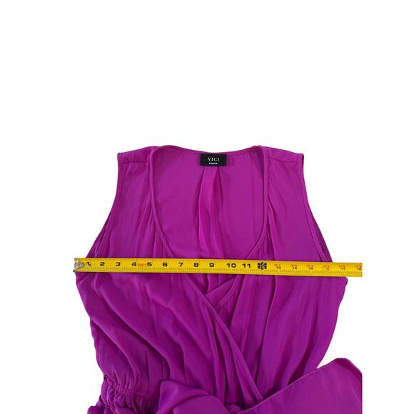 Vici Diana Sleeveless Maxi Dress Fuchsia Pink Women's Medium Elegant Formal - Picture 13 of 13